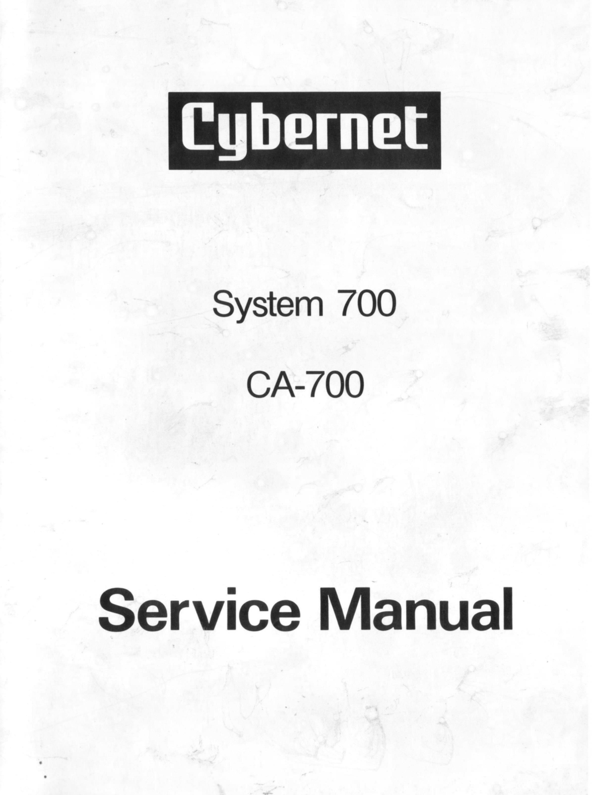 Cybernet CA-700 Service Instructions - ManualMachine.com