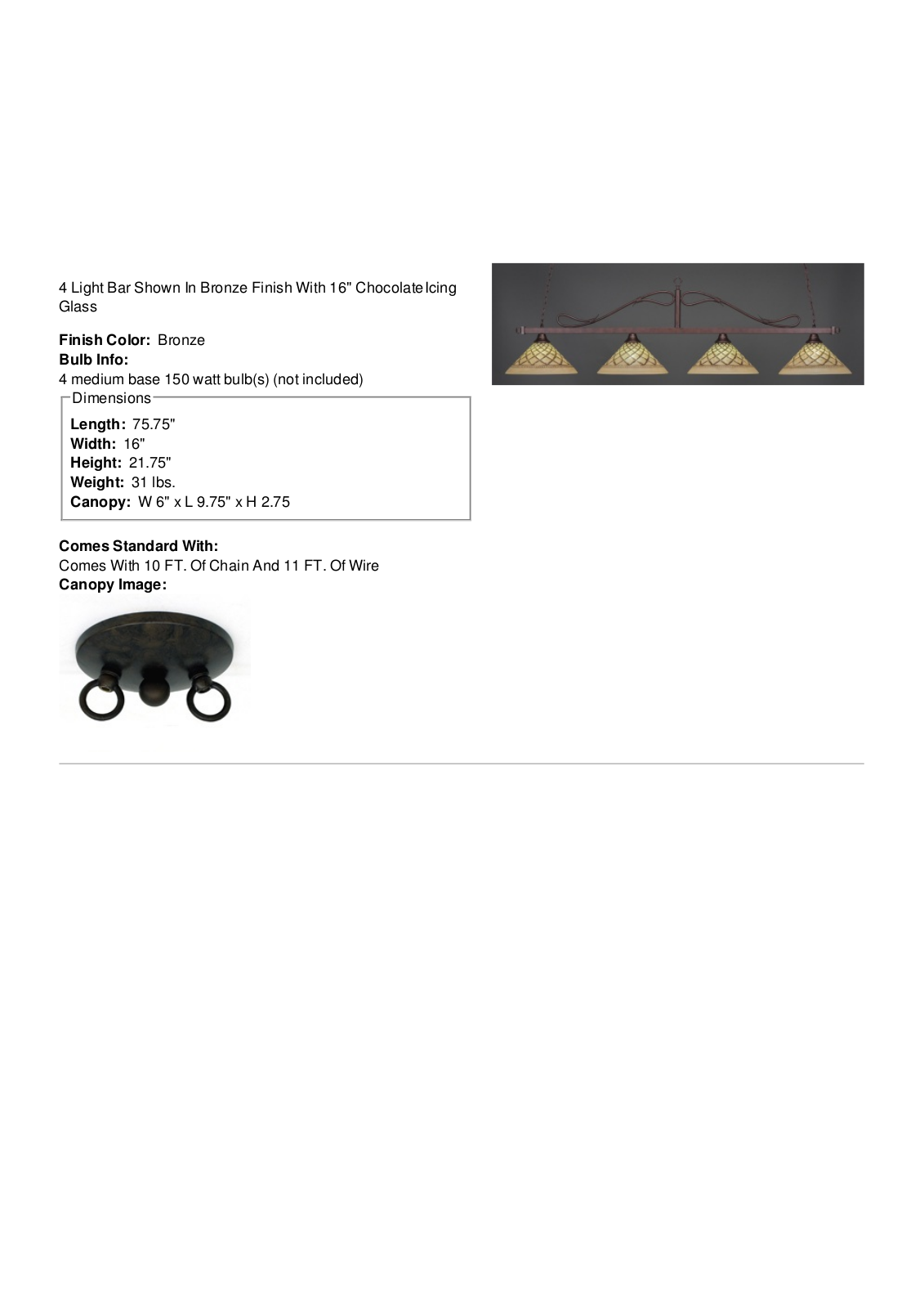 Fleur De Lis Living FDLL5492 Specifications - ManualMachine.com