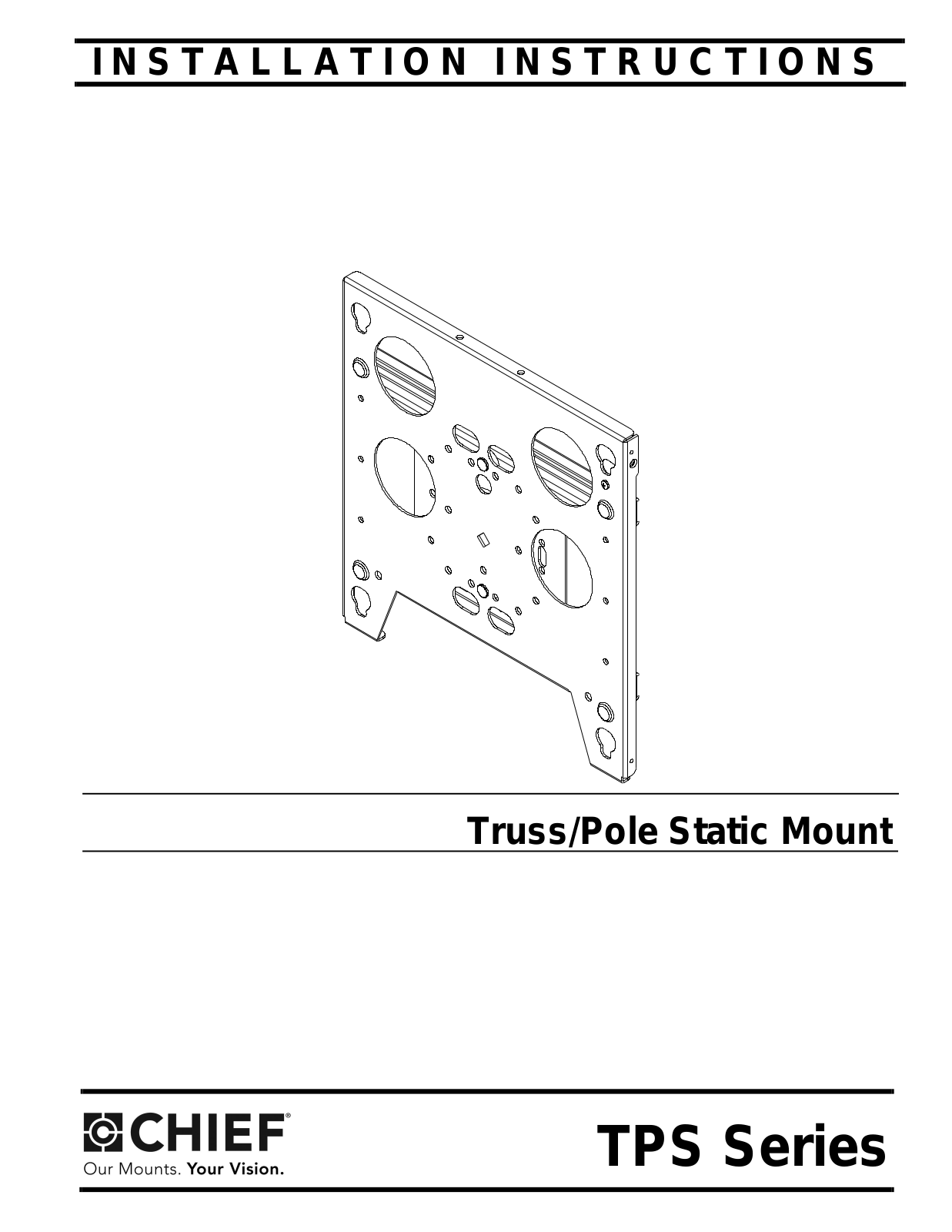 CHIEF TPS Series Installation Instructions Manual - ManualMachine.com