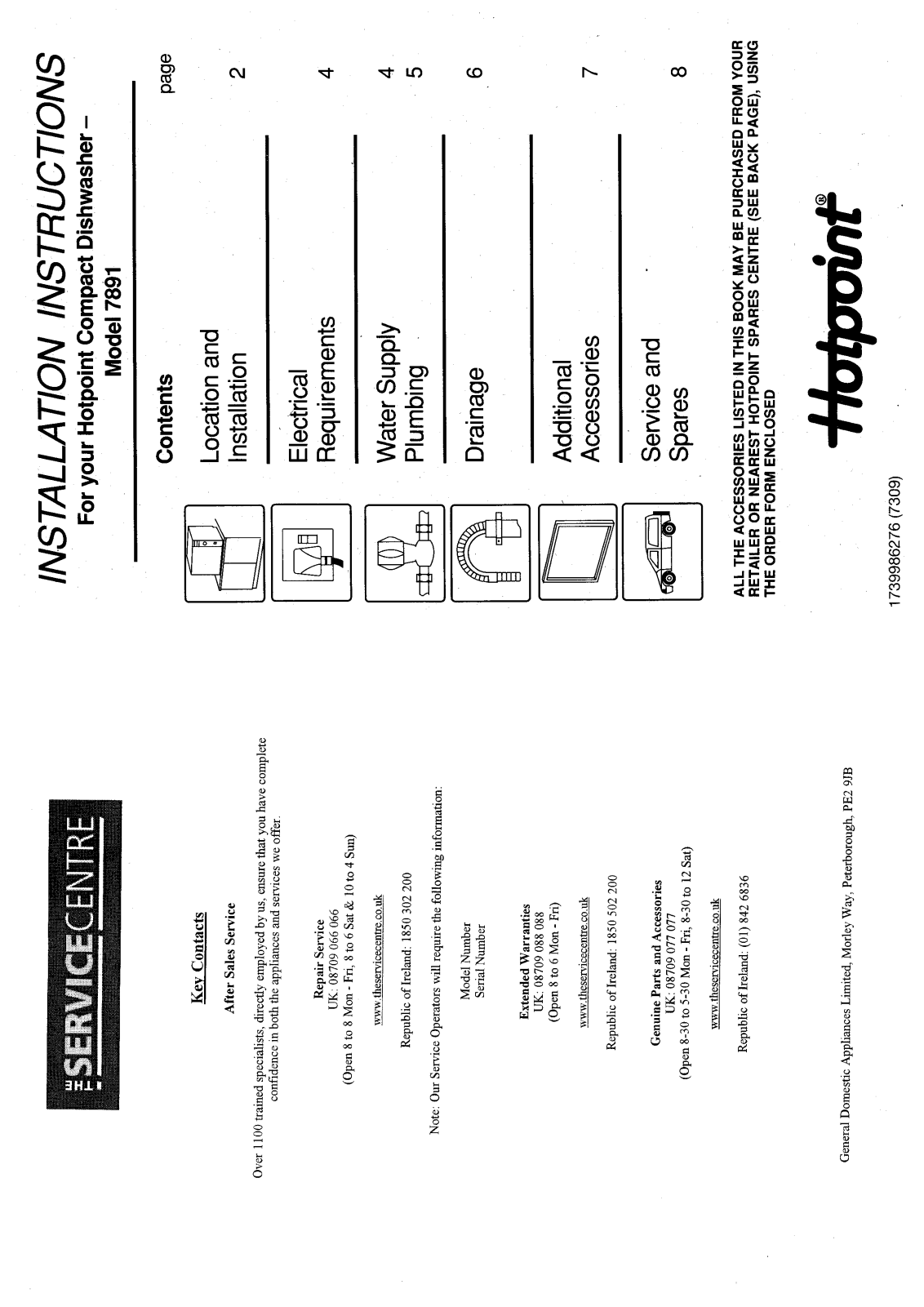 Hotpoint-Ariston HB7891 User Manual