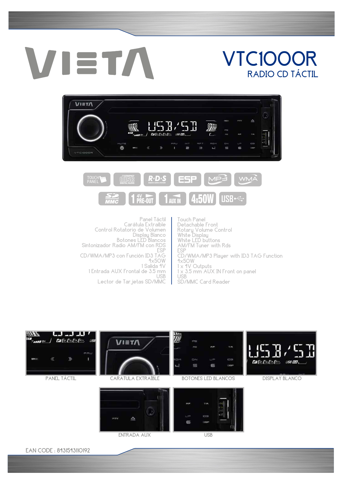 Vieta VTC1000R User Manual