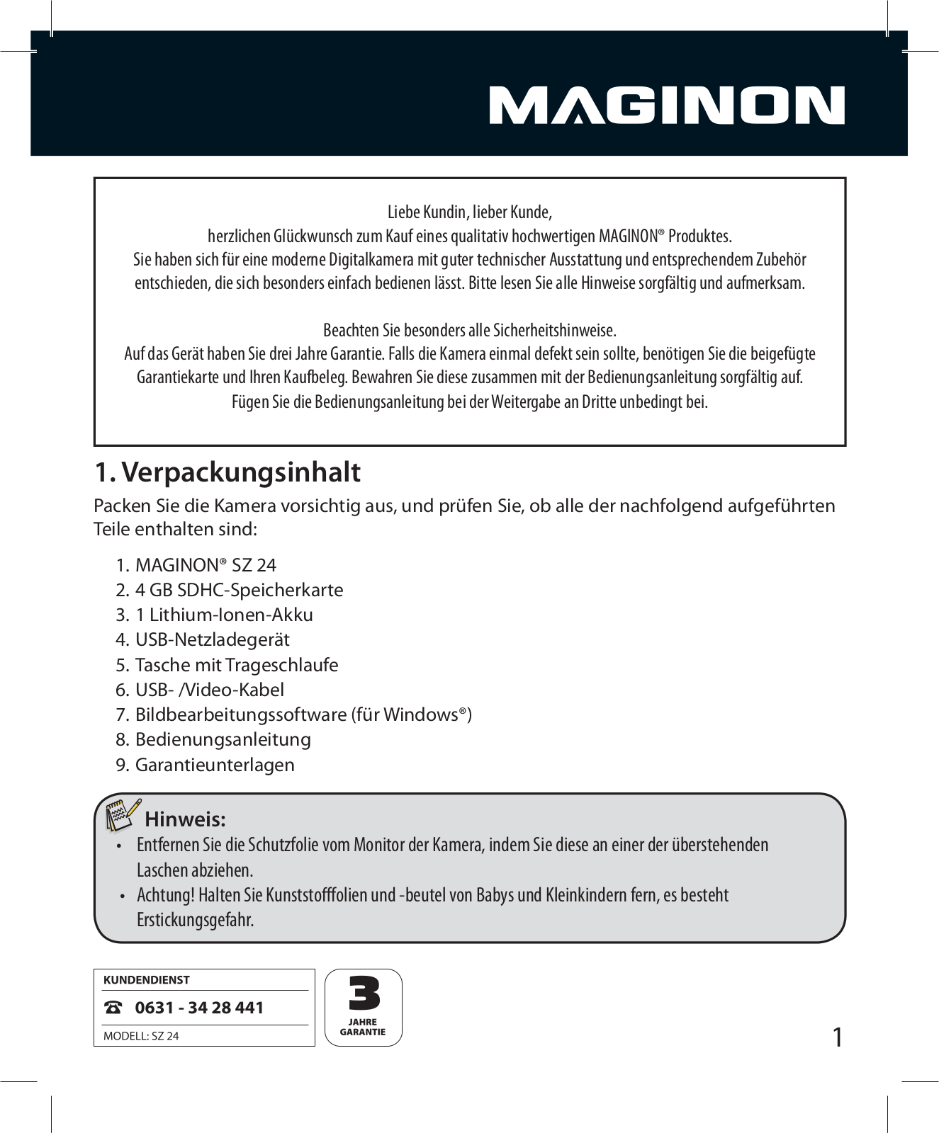 Maginon SZ 24 User Manual