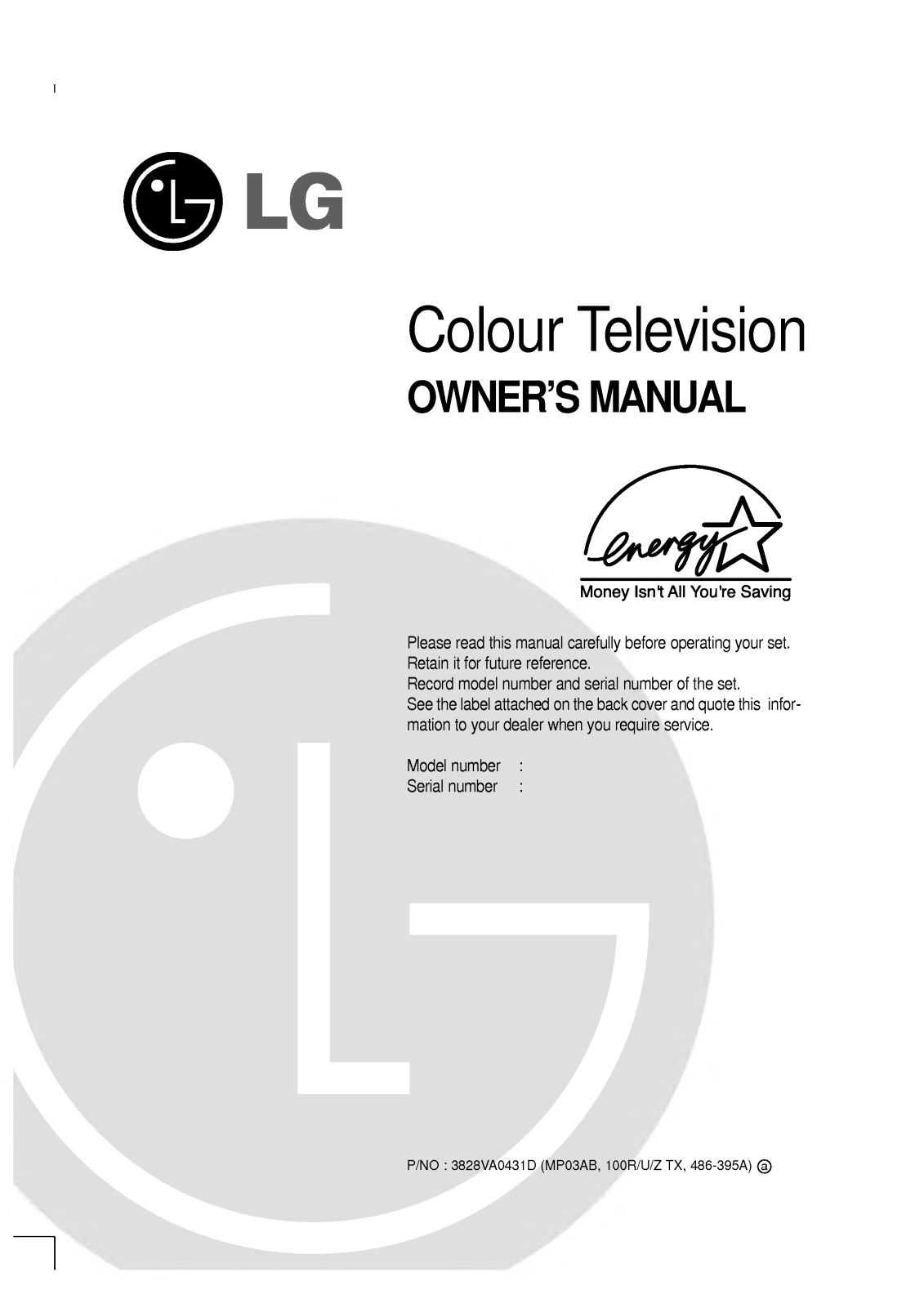 LG RT-54NA61RB, RT-44NZ23RB, RT-49NZ23RB, RT-56NZ23RB User Manual