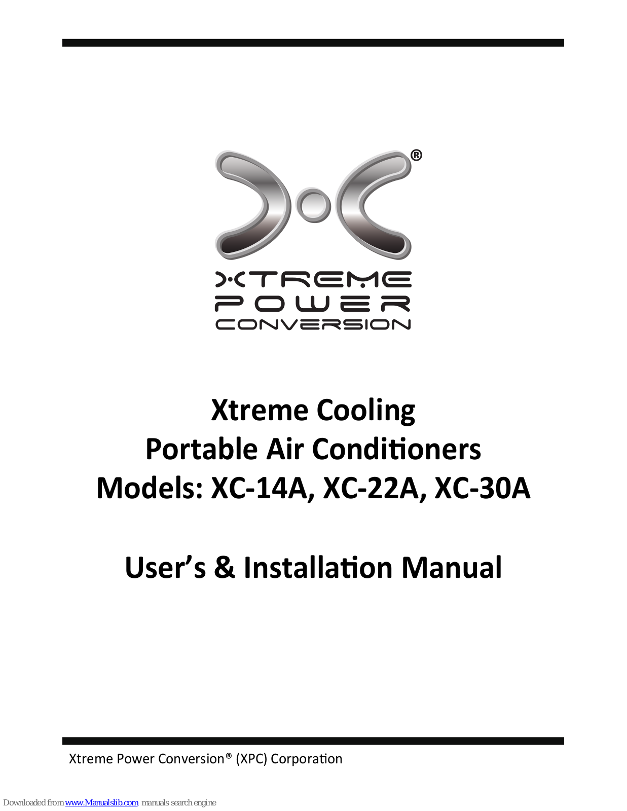 Xtreme Power Conversion XC-14A, XC-30A, XC-22A User Manual - ManualMachine.com