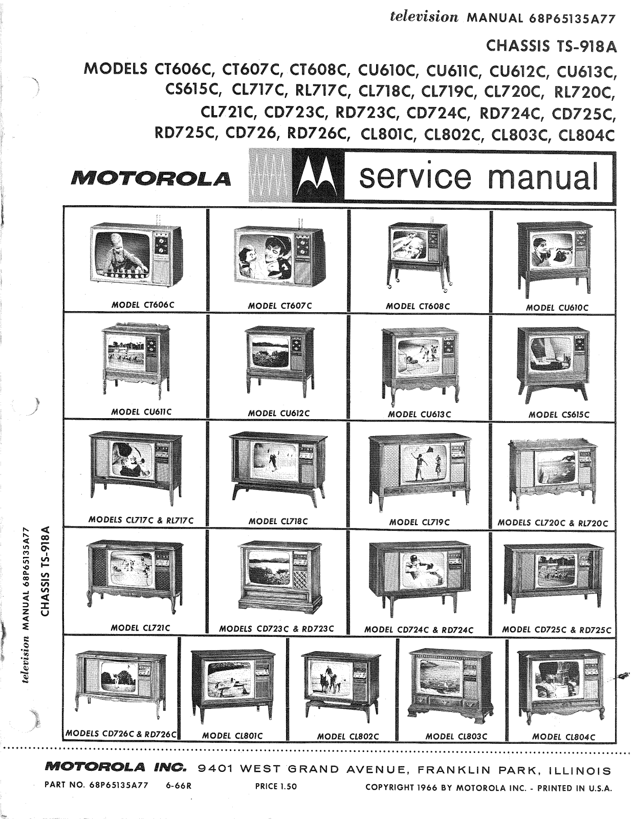 Moth Audio CD-723-C, CD-724-C, CD-725-C, CD-726, CL-717-C Service manual