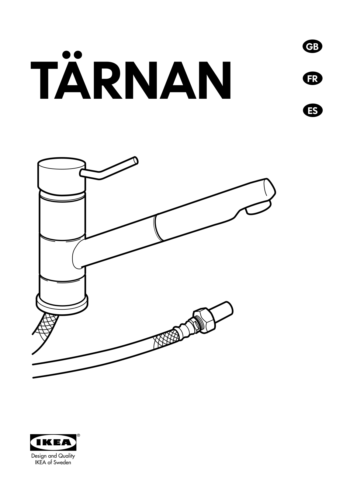 IKEA TÄRNAN SINGLE LEVER FAUCET W PUUL OUT User Manual