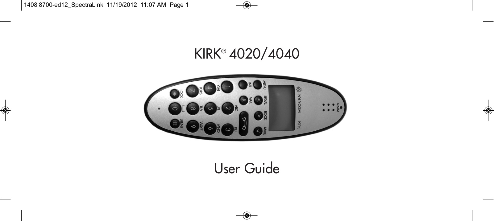 SpectraLink 2345000 User Manual