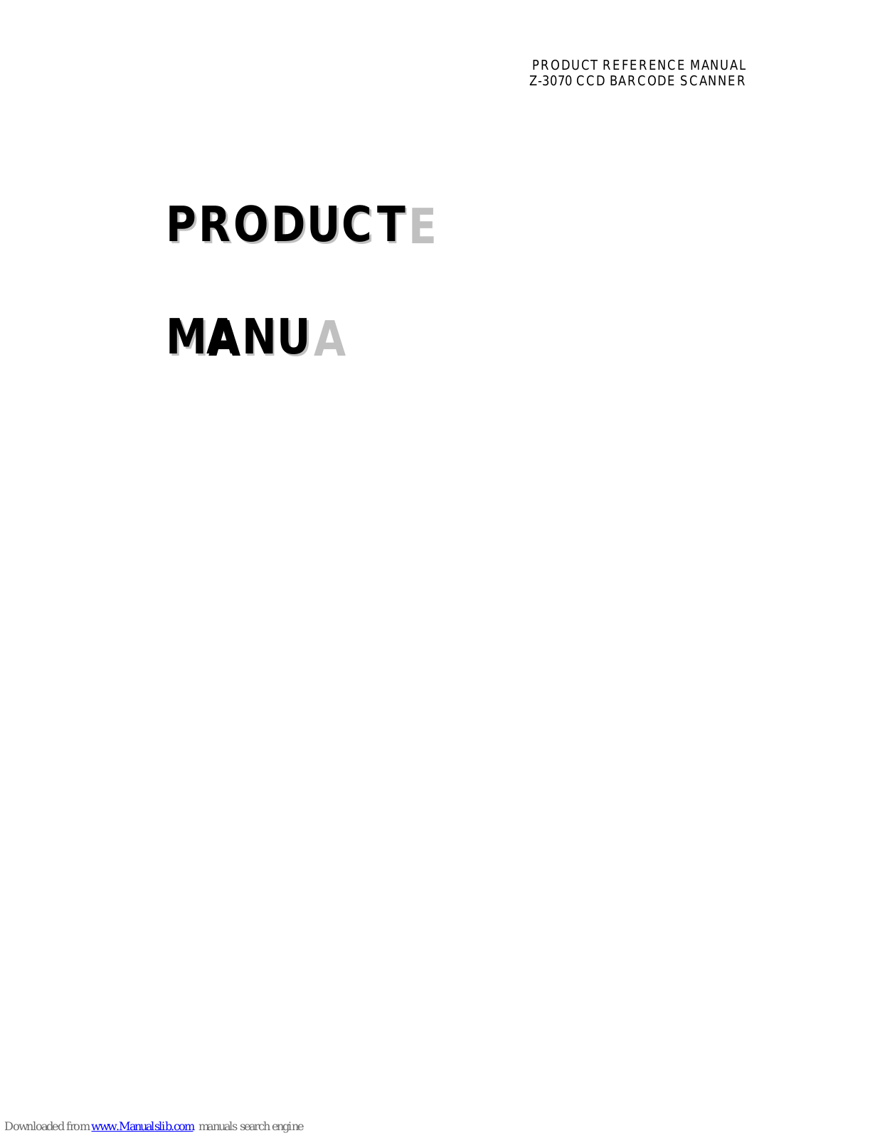 Zebex Z-3070/DC, Z-3070/EC, Z-3070/LR, Z-3070/WA Reference Manual - ManualMachine.com