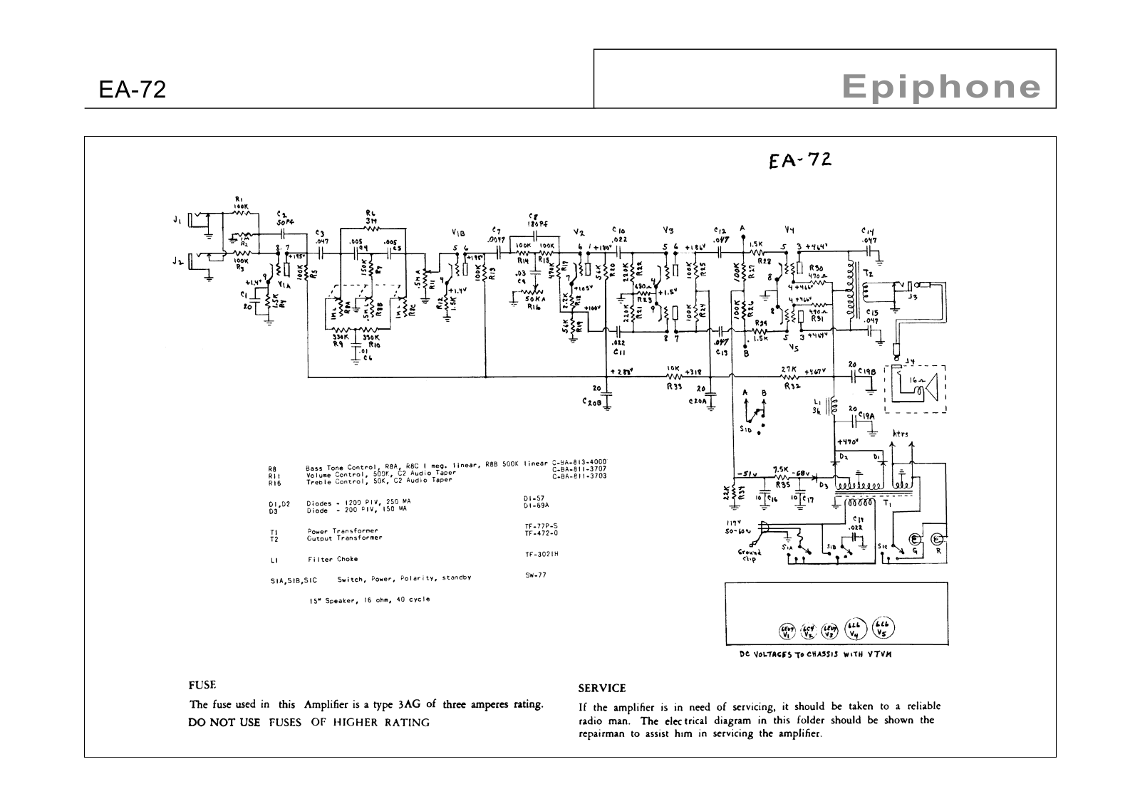 Gibson ea 72-constellation-bass Schematic