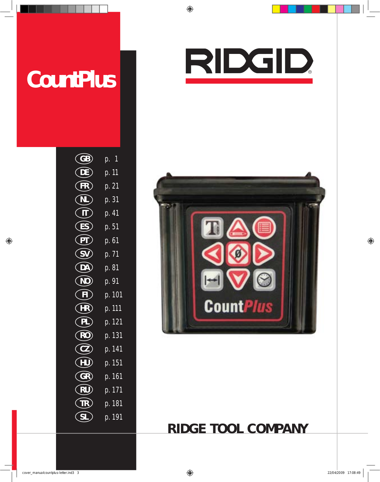 RIDGID CountPlus User Manual