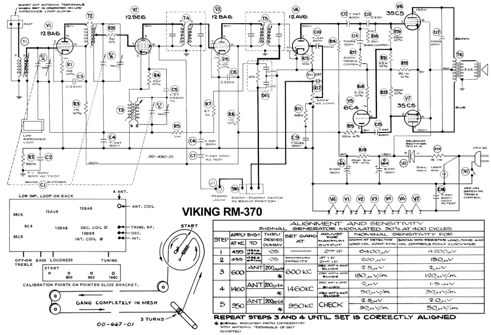 Viking RM-370 Schematic