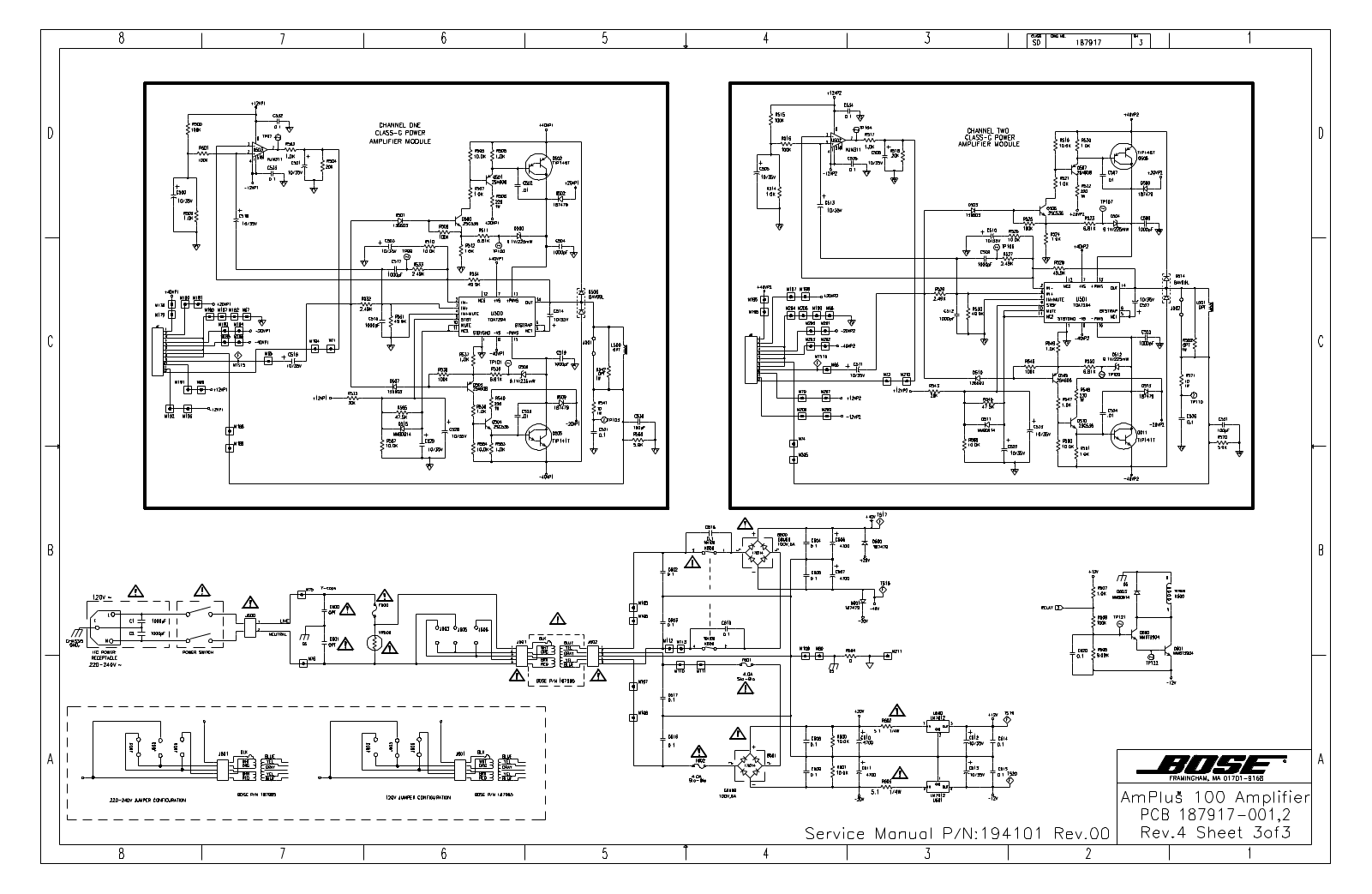 BOSE SD187917 3 05 Schematic