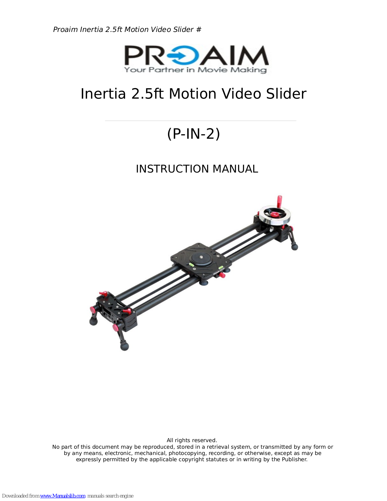 PROAIM P-IN-2 Instruction Manual - ManualMachine.com