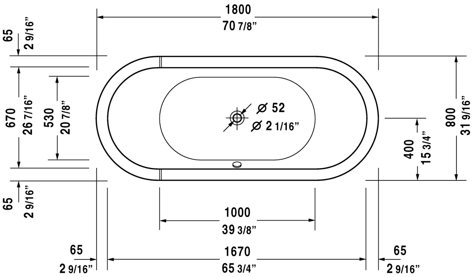 Duravit DRV1520 Dimensions - ManualMachine.com