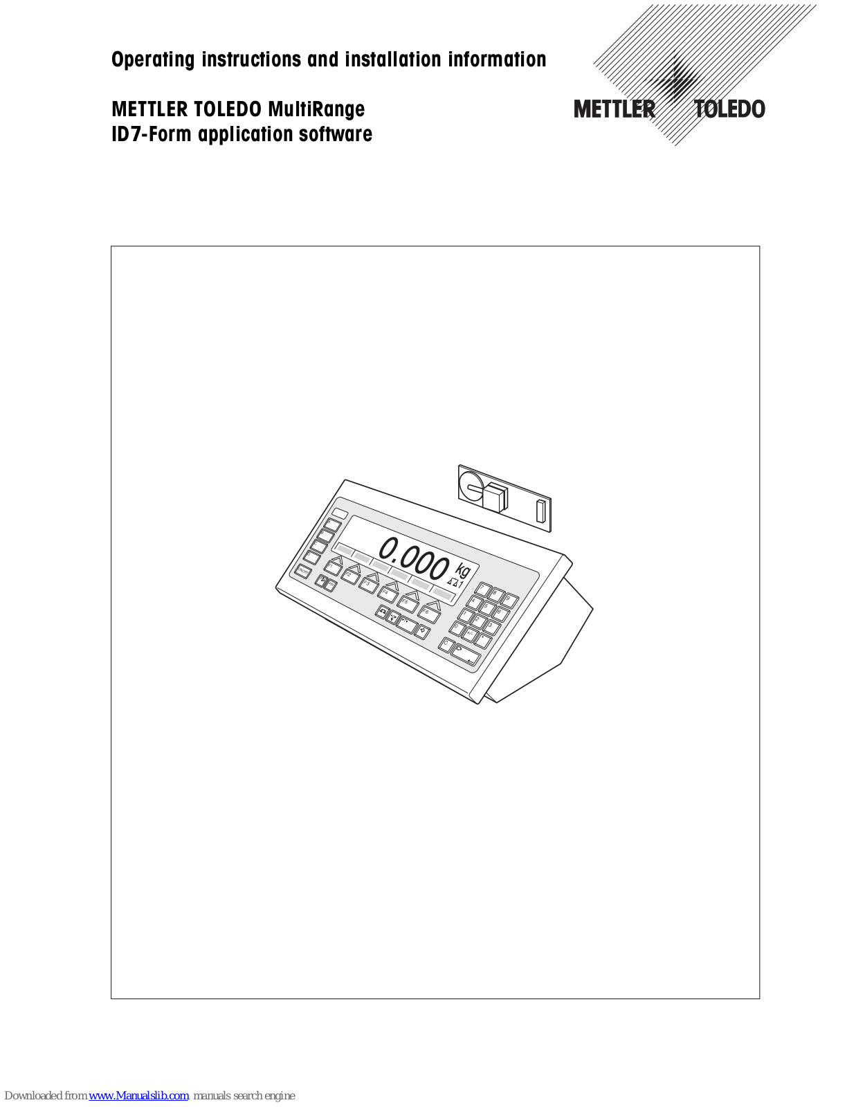 Mettler Toledo ID7 Operating Instructions And Installation Manual