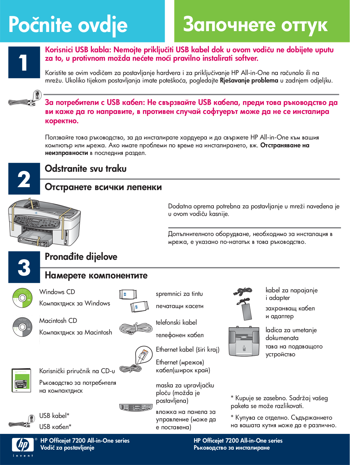 HP OfficeJet 7210, OfficeJet 7210xi, OfficeJet 7210v, OfficeJet 7205, OfficeJet 7213 Start here