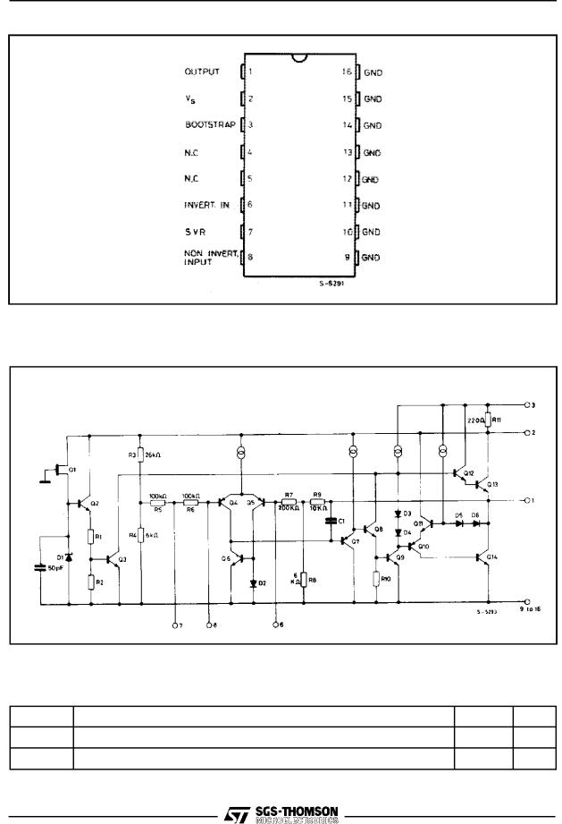 SGS-THOMSON TDA1904 Technical data