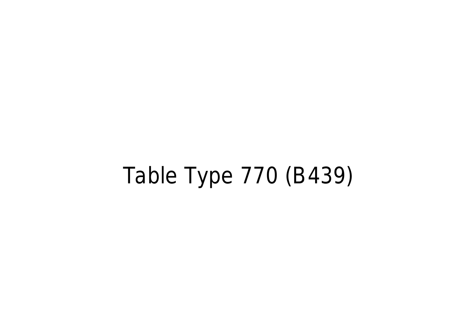 Ricoh table770 Parts Catalog