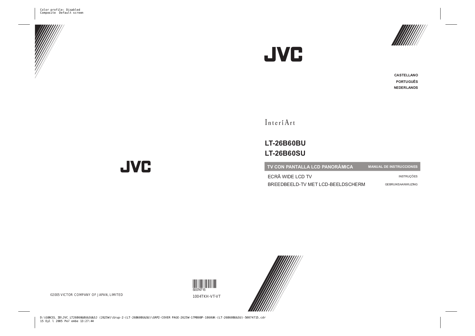 Jvc LT-26B60BU, LT-26B60SU User Manual