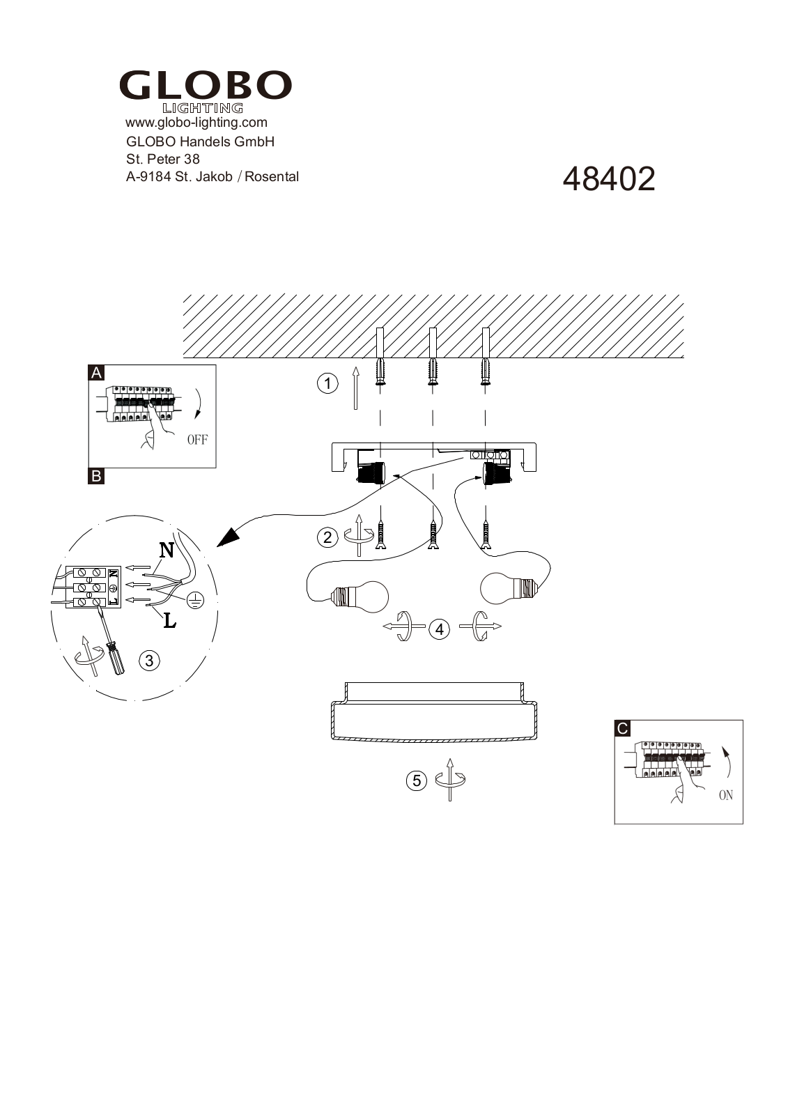 GLOBO 48402 User guide - ManualMachine.com