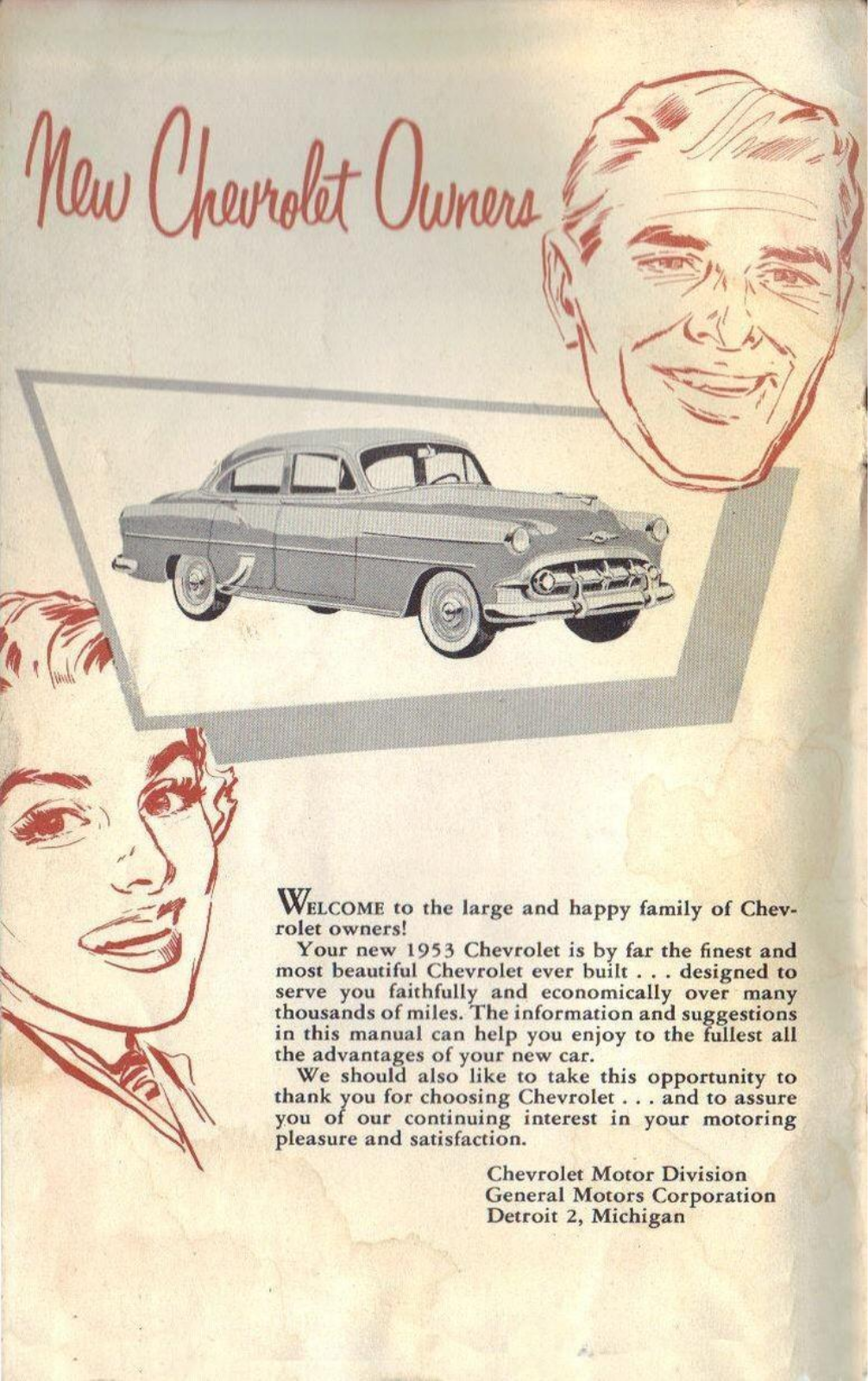 Chevrolet 1953 Operating Instructions