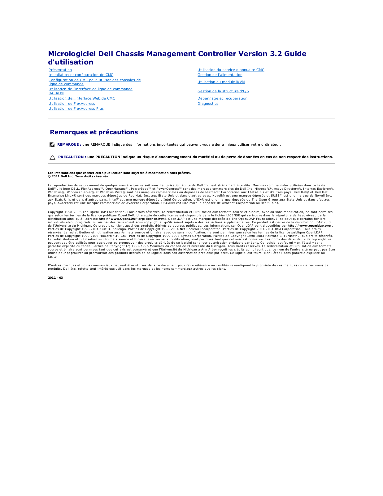 Dell Chassis Management Controller Version 3.2 Manual