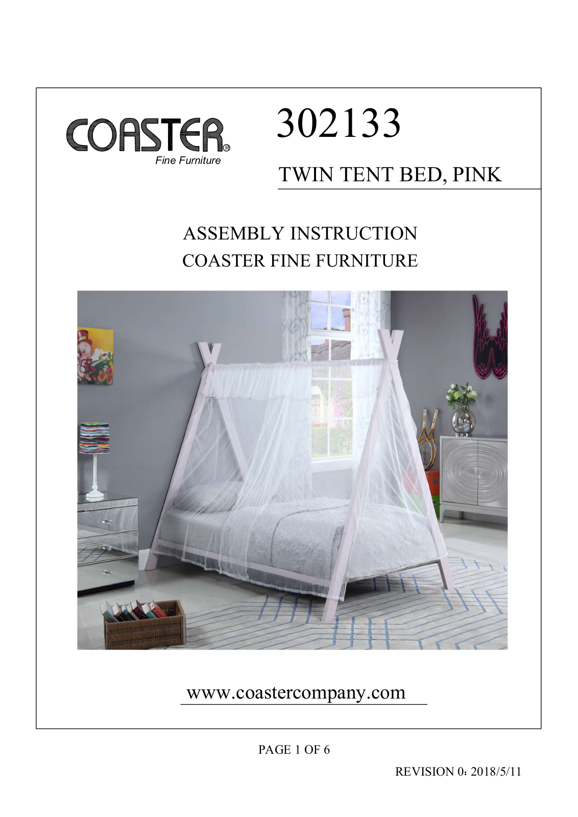 Coaster 302133 Assembly Guide