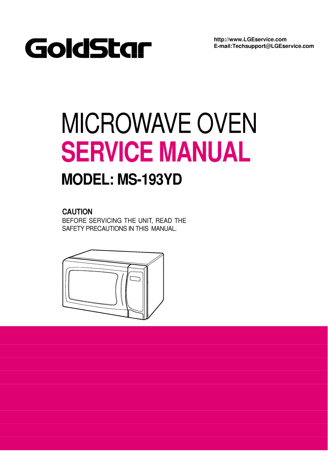 Goldstar Ms-194yd Service Manual