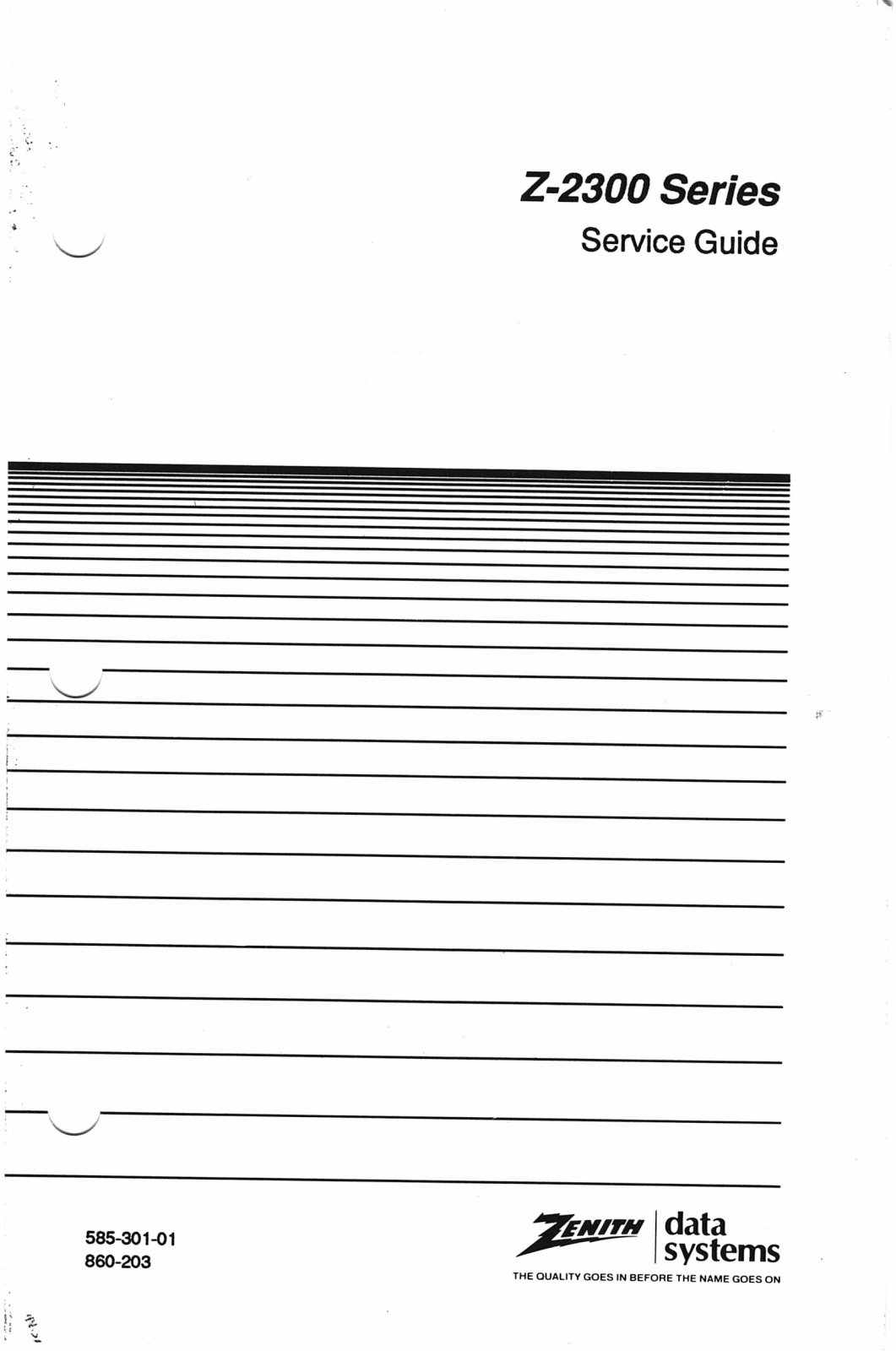 Zenith Z-2300 Service Manual - ManualMachine.com