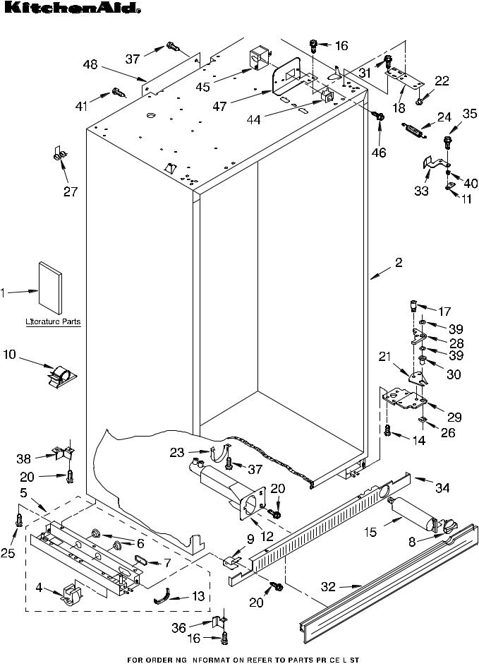 KitchenAid KSSO36FMX01 Parts List