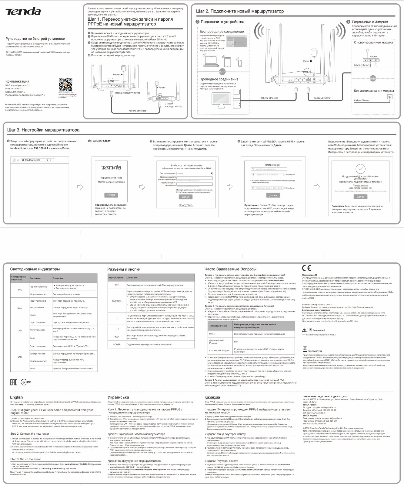 Tenda AC1200 User manual