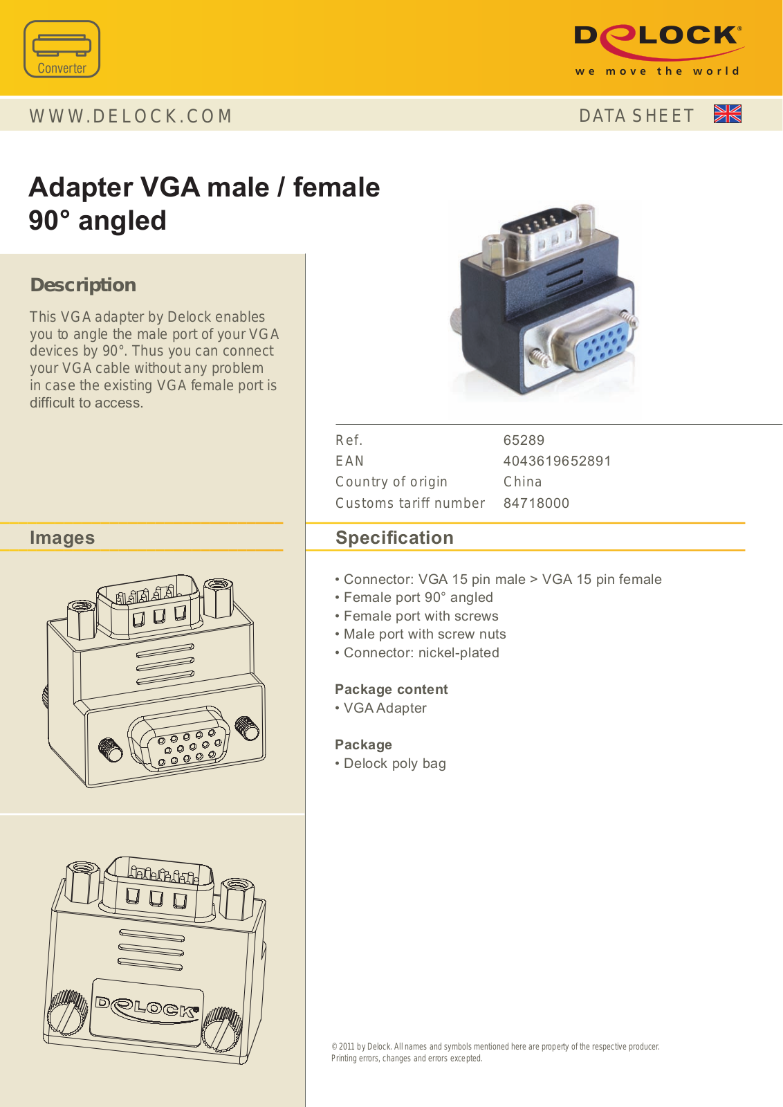 DeLOCK 65289 User Manual