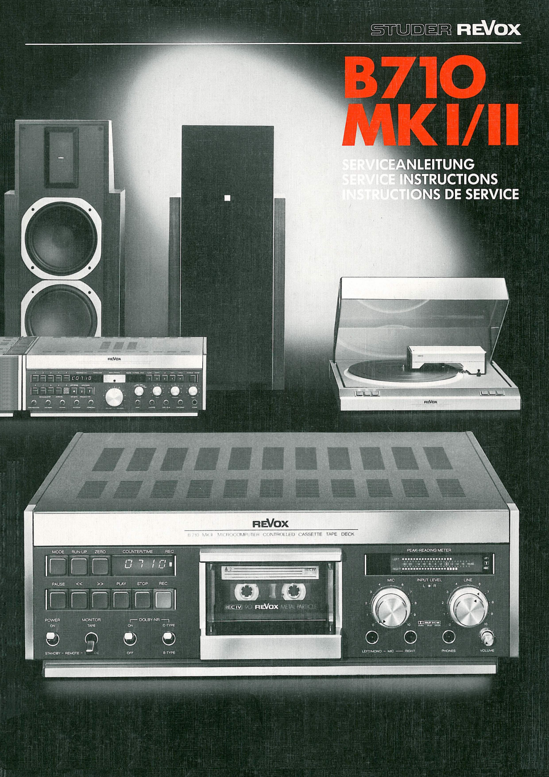 Revox B710 User Manual