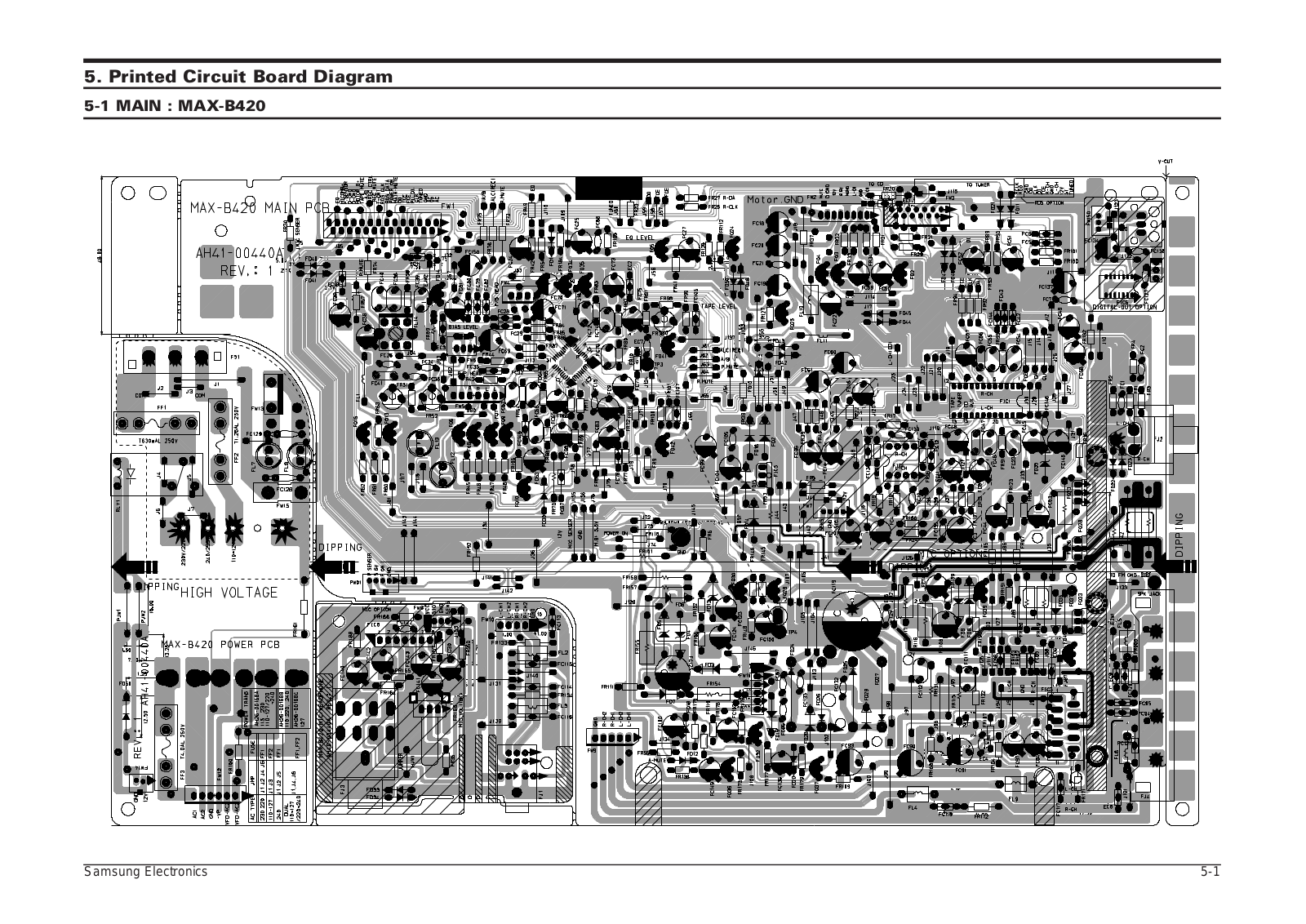 SAMSUNG MAX-B420 Schematic PCB Diagram