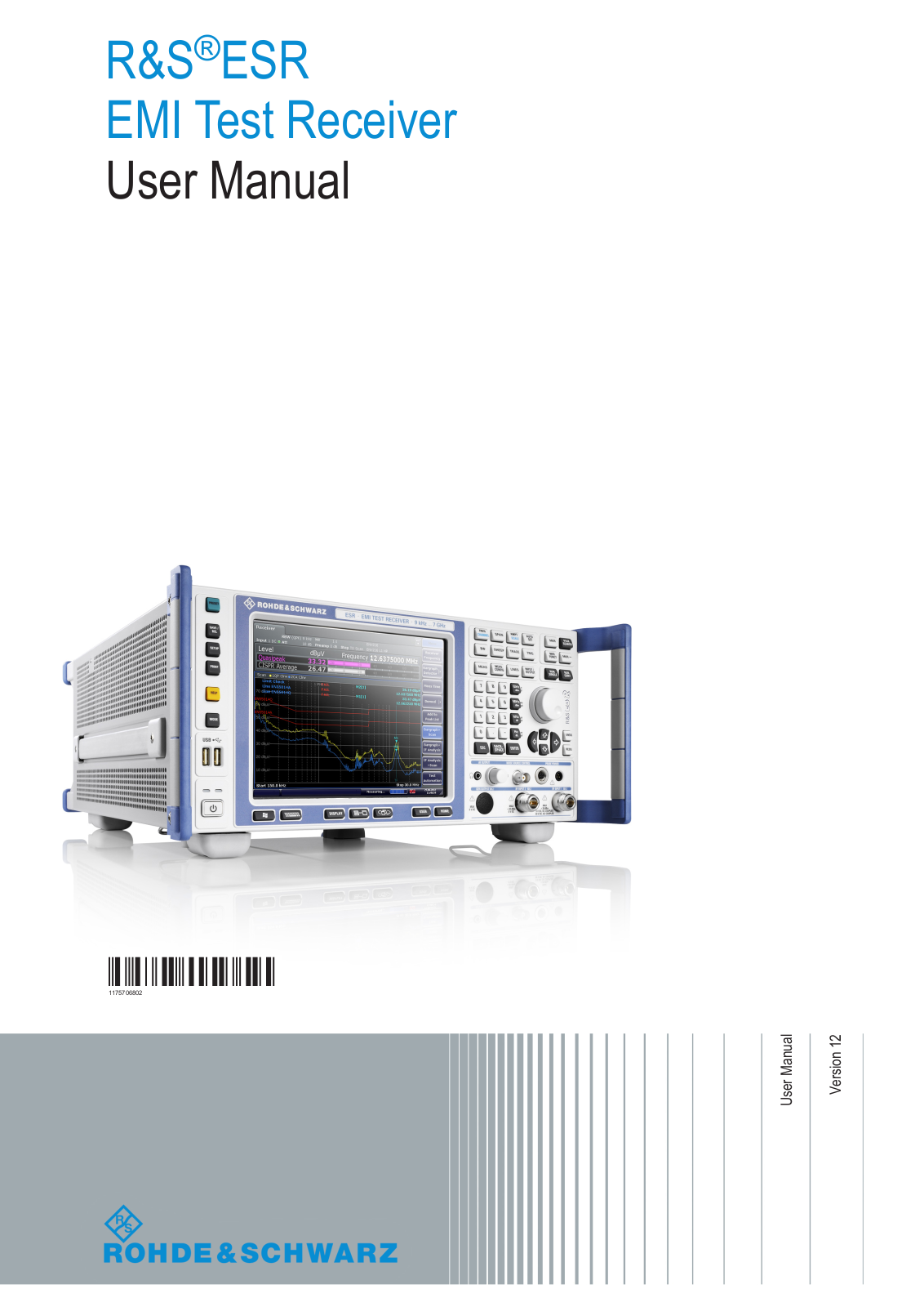 R&S ESR Series, ESR-B50, ESR-K53, ESR3, ESR7 User Manual