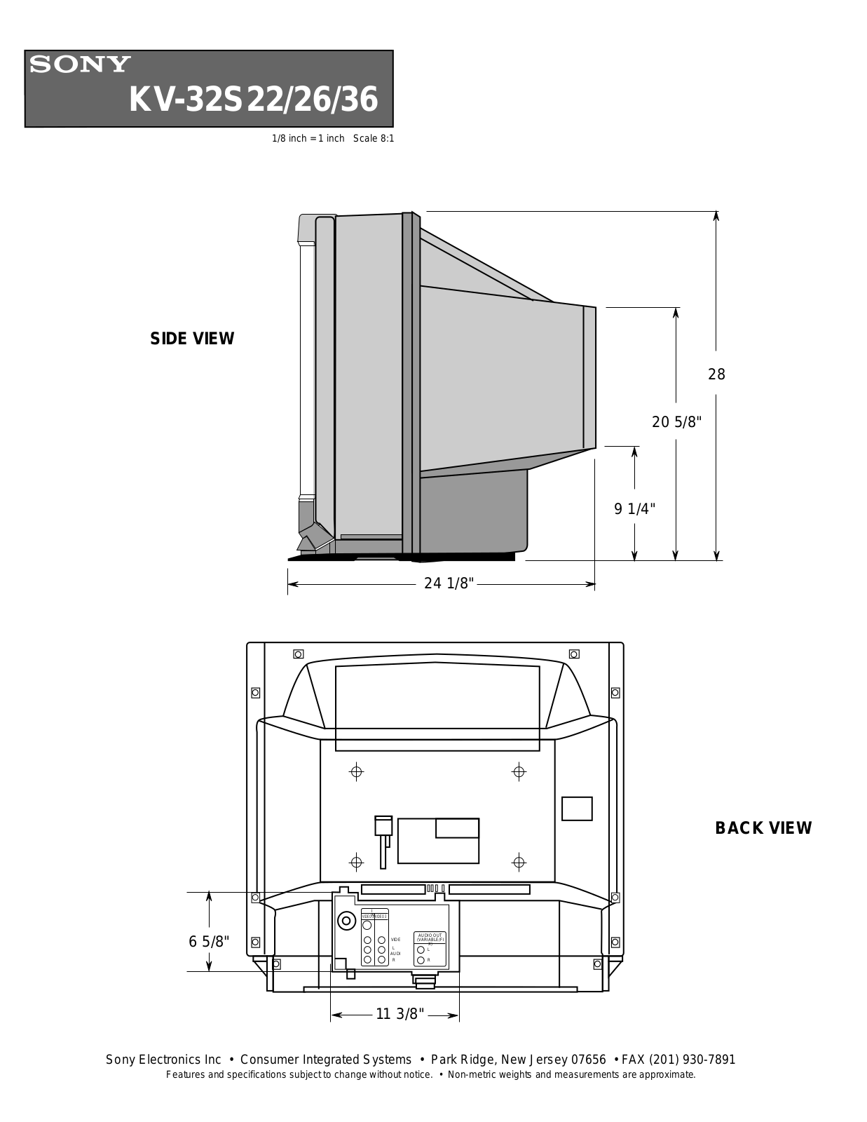Sony KV-32S26 User Manual