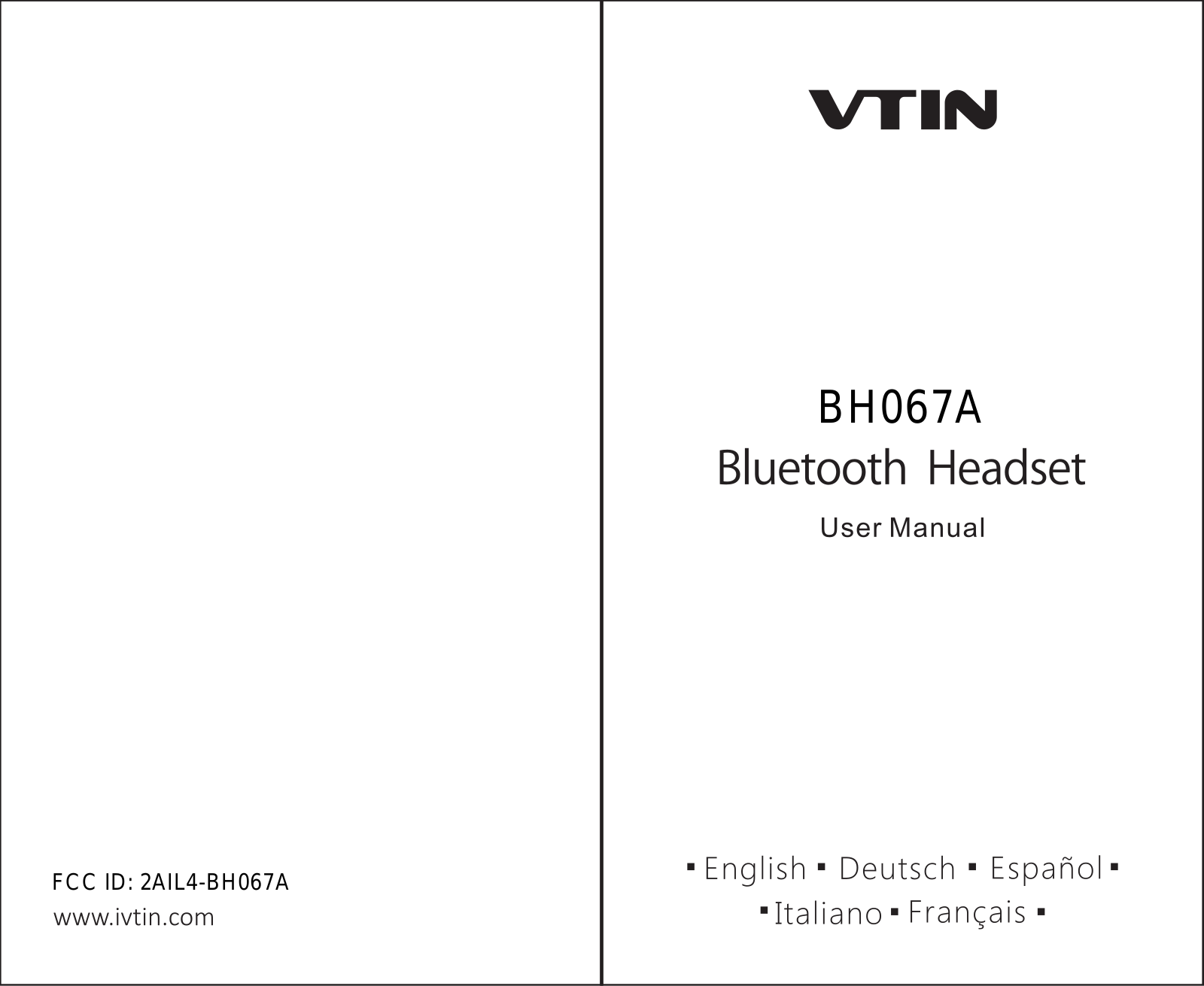 VTIN TECHNOLOGY BH067A User Manual