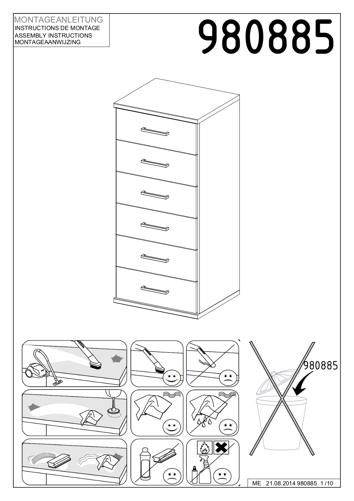 Wimex 980885 Assembly instructions