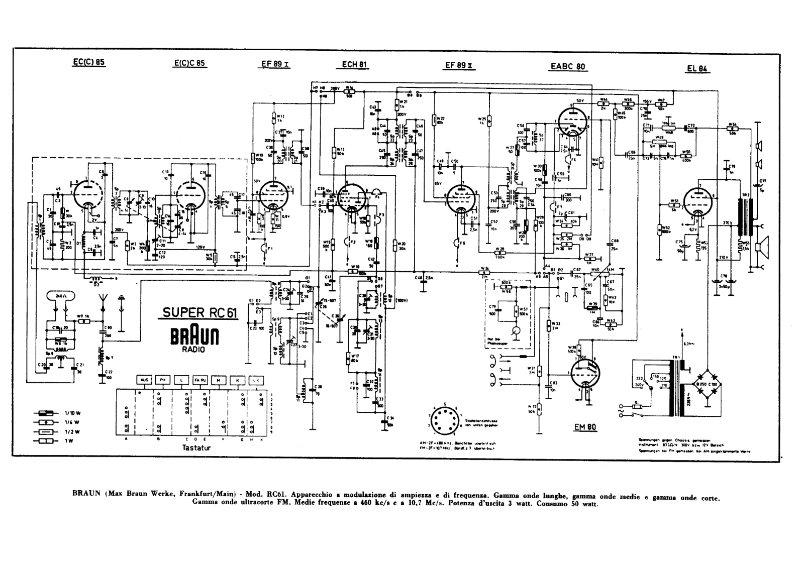 Braun rc61 schematic