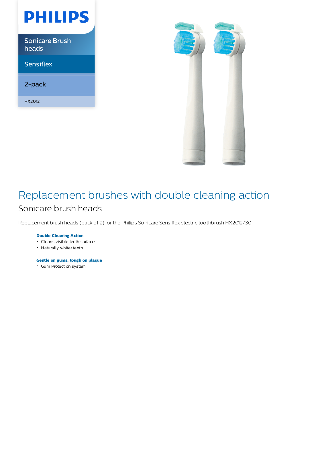 Philips HX2012/30 leaflet - ManualMachine.com