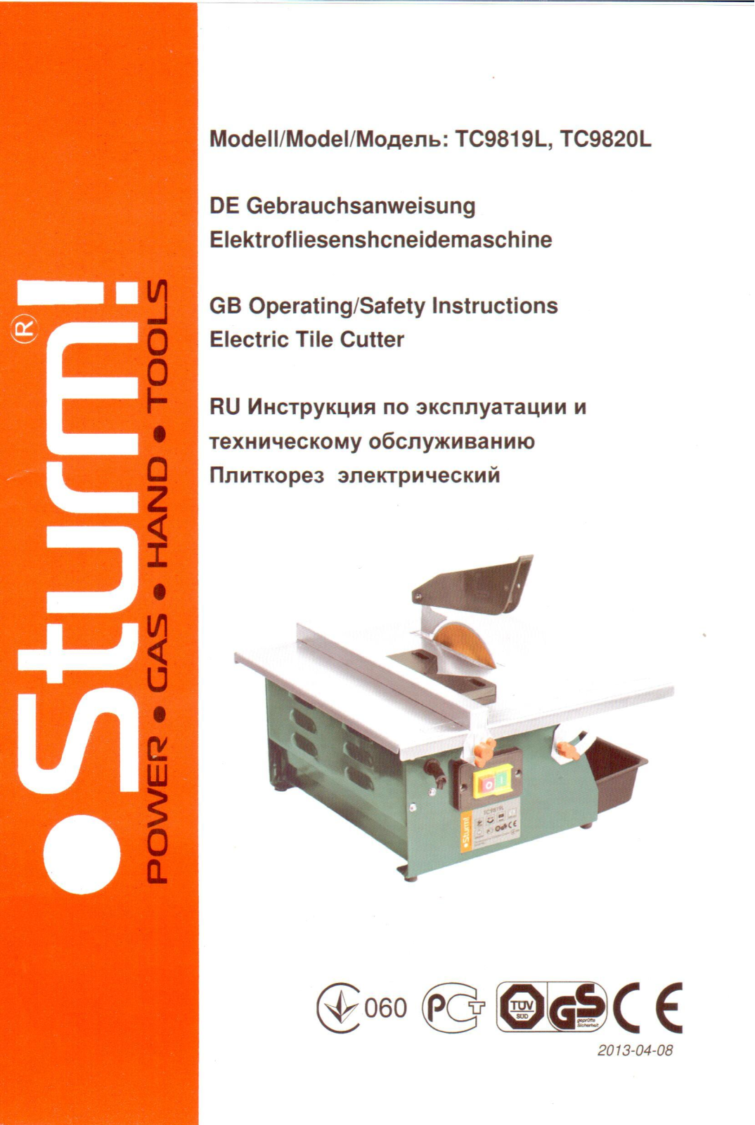 Sturm TC9820L User Manual