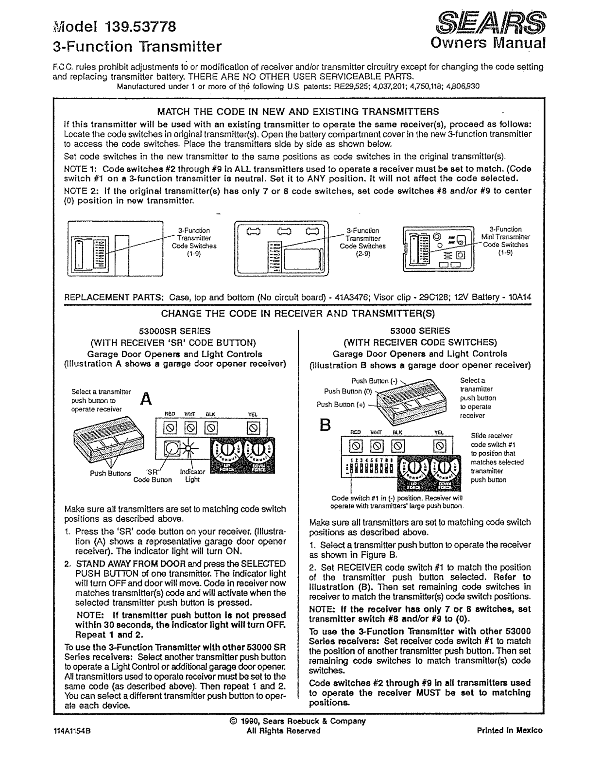 Craftsman 139.53778 Owner's Manual