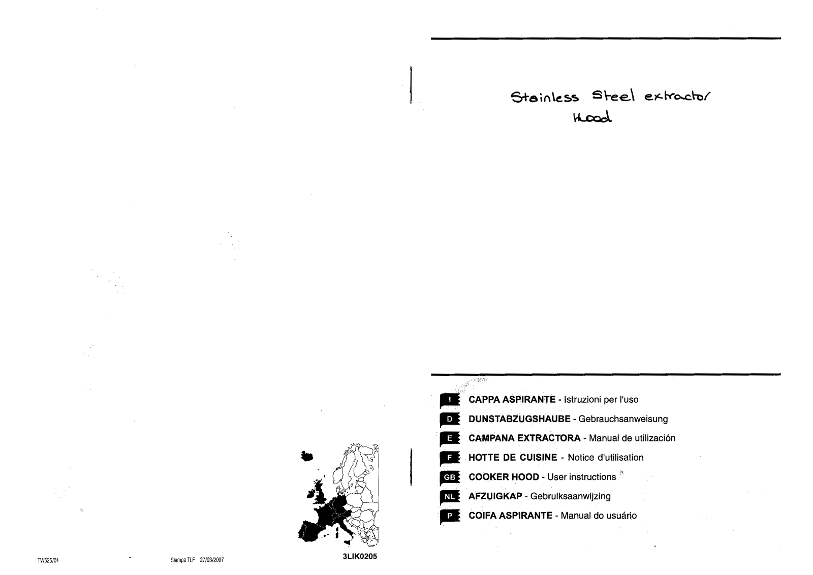 STAMPA Quadrifoglio, Pulsar, LUXOR, DECOR User Instructions - ManualMachine.com