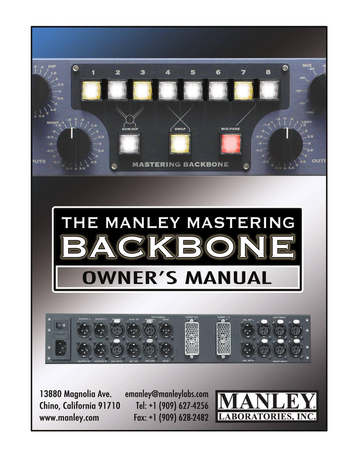 Manley Laboratories Backbone User Manual