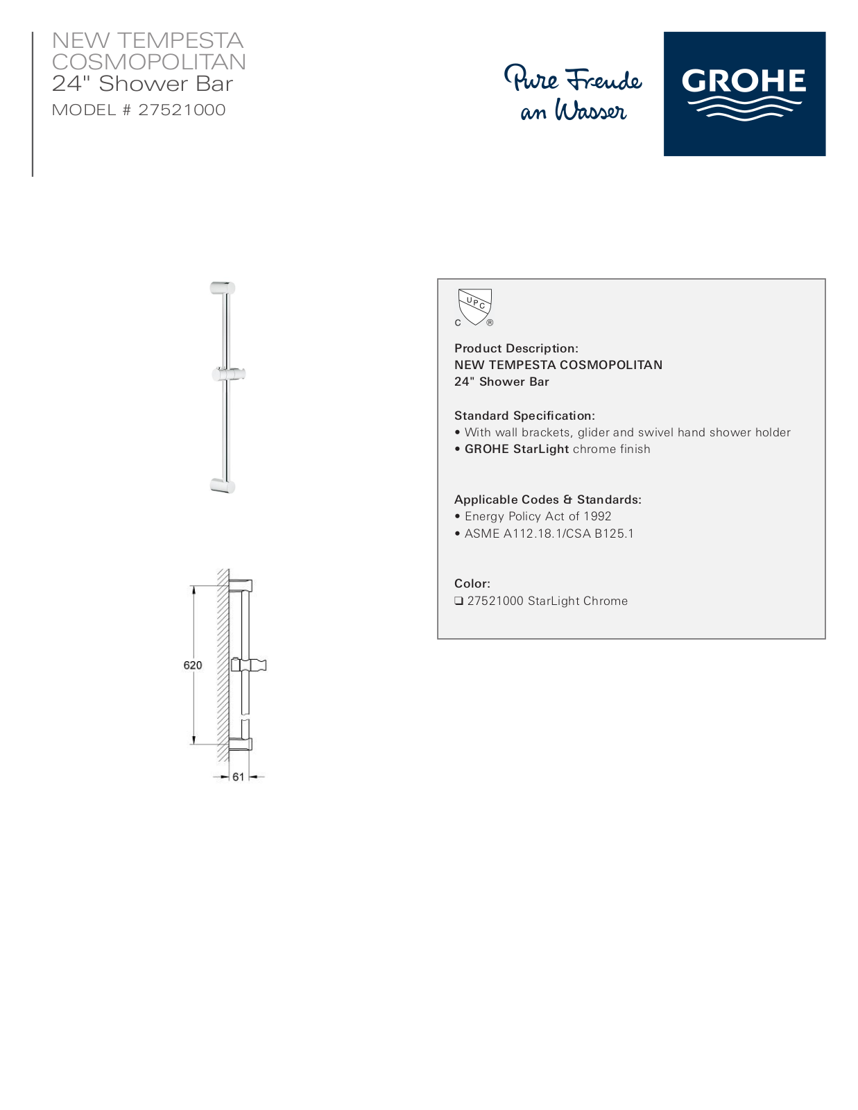 GROHE GRH4969 Specifications - ManualMachine.com
