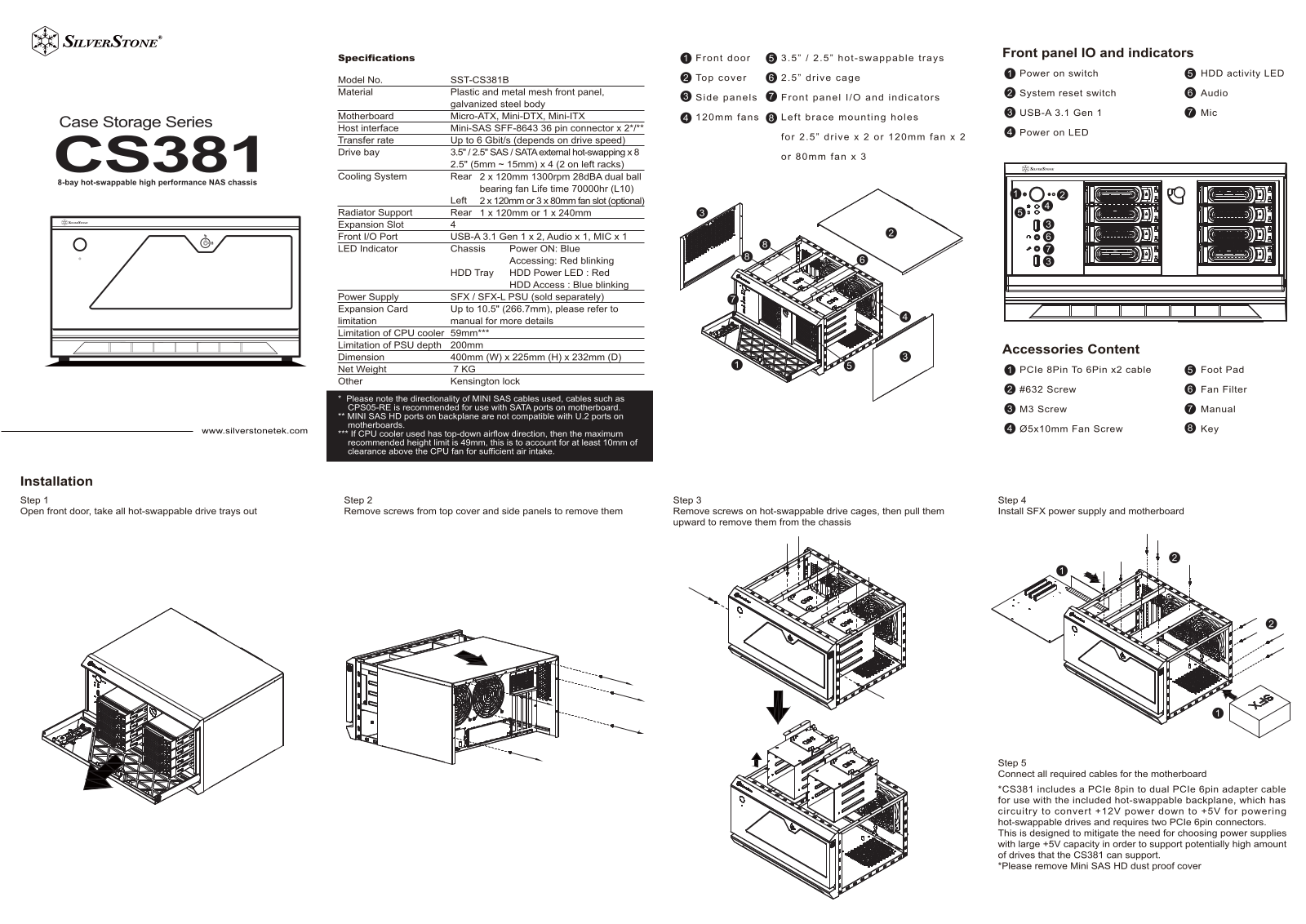 Silverstone CS381 User Manual