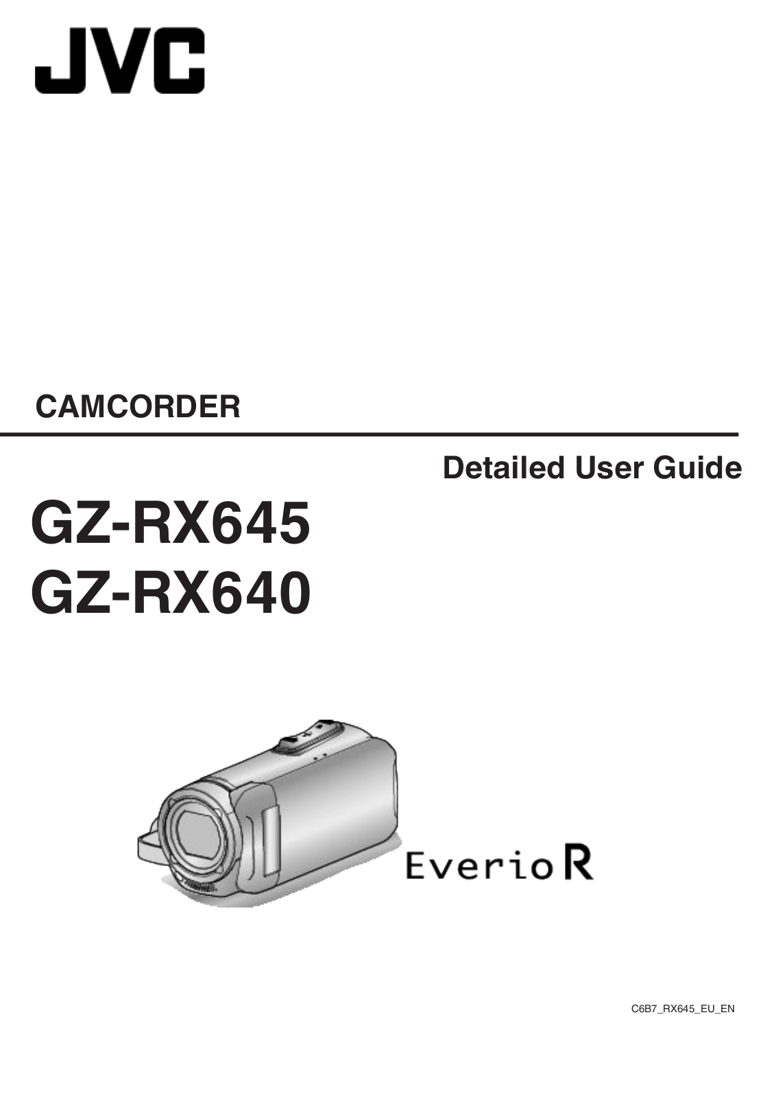 JVC GZ-RX640 Detailed User Guide