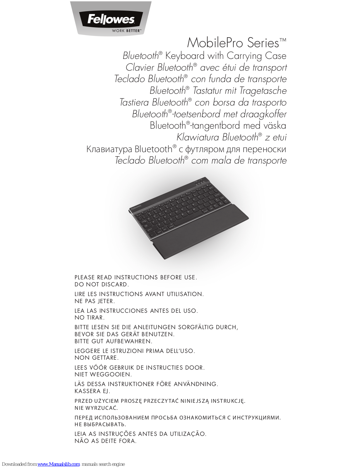 Fellowes MobilePro Series User Manual - ManualMachine.com