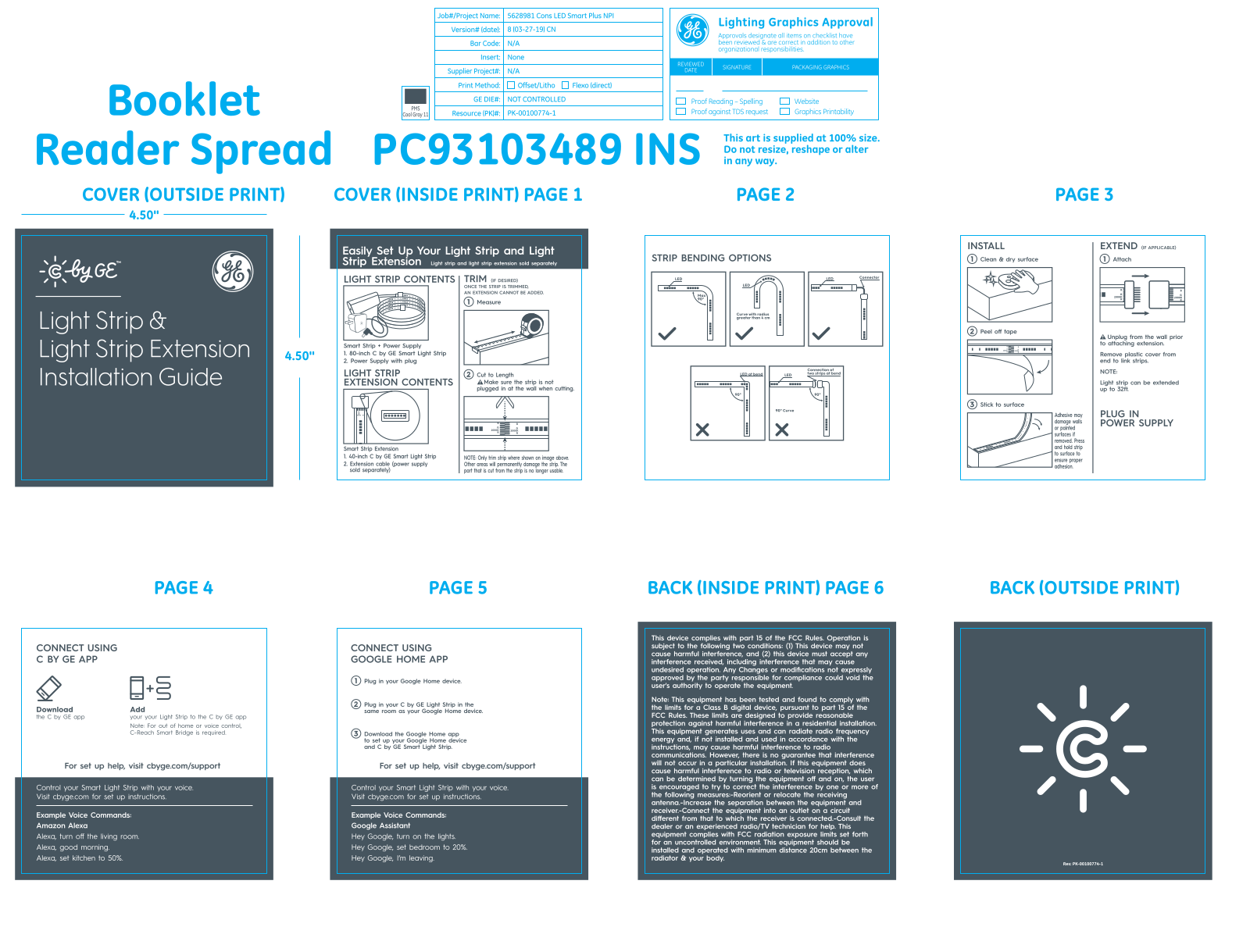 GE Lighting STRIP CCOLOR Users manual