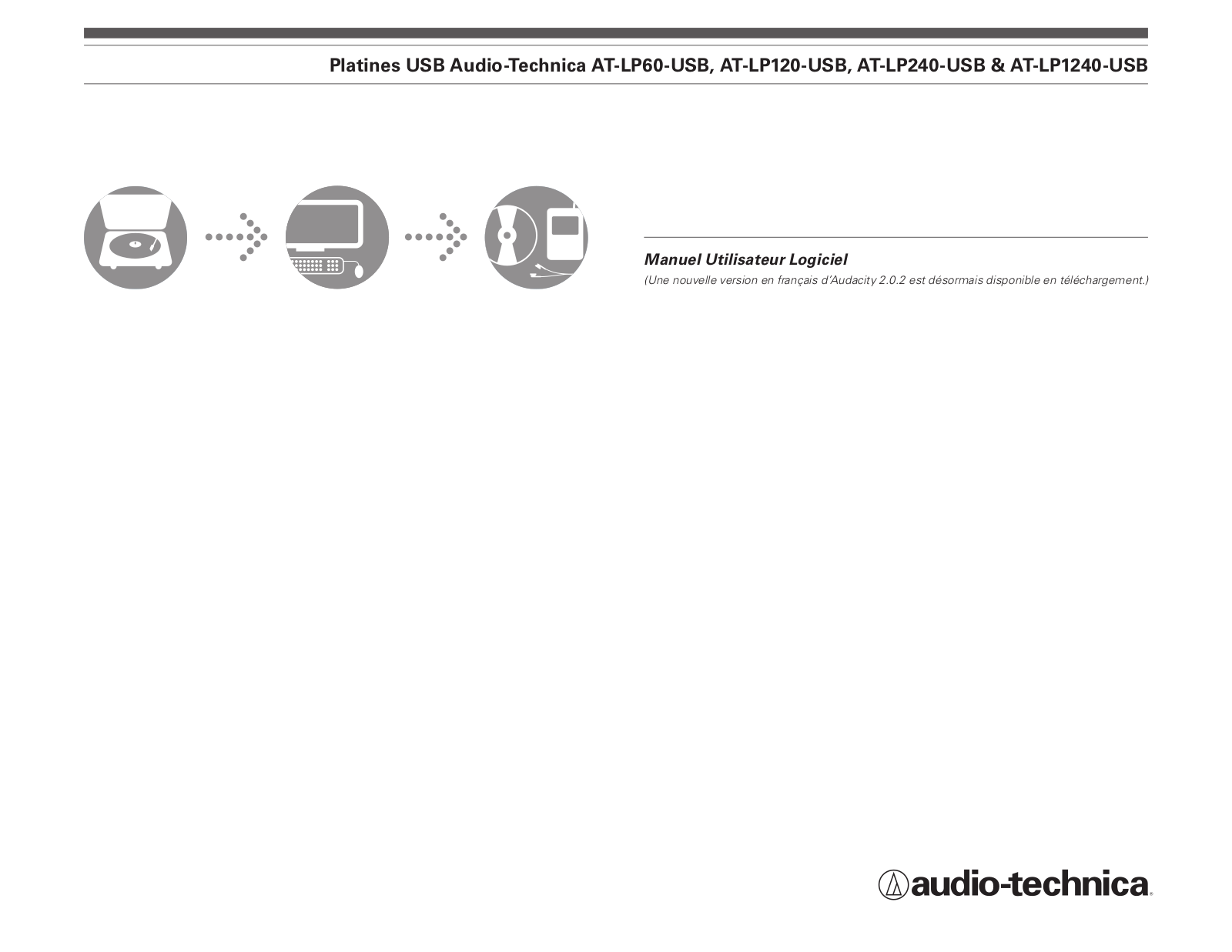 Audio Technica AT-LP60-USB, AT-LP120-USB, AT-LP240-USB, AT-LP1240-USB User Manual